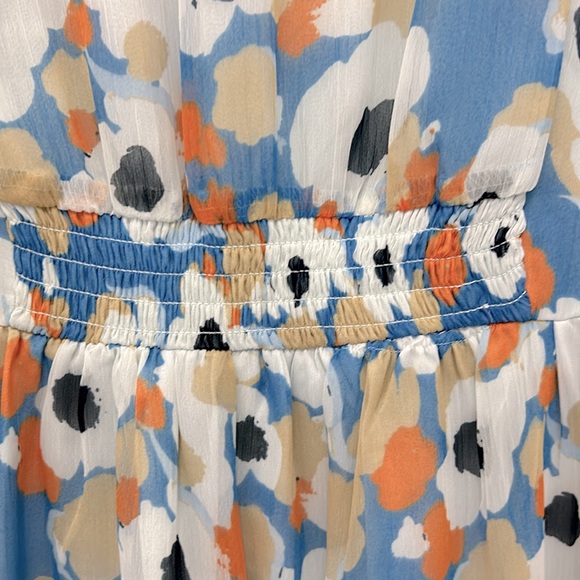 Joie Floral Field Tiered Midi Hi/Low Dress NWT Women XL Cottagecore Coastal Boho - Picture 11 of 13